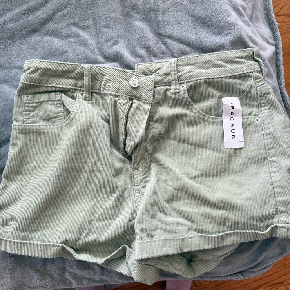 PacSun Green High Waist Shorts